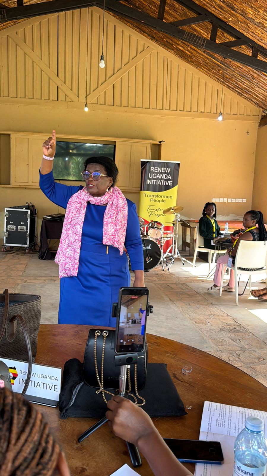 Training session in progress with Rose Izizinga