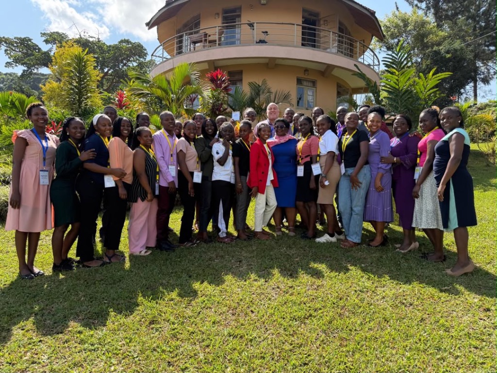 Renew Uganda educators group photo outdoors in Mukono