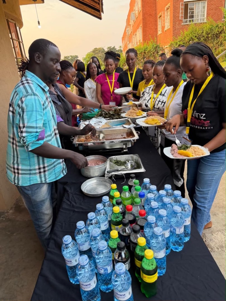 Educators sharing fellowship and lunch during a gathering